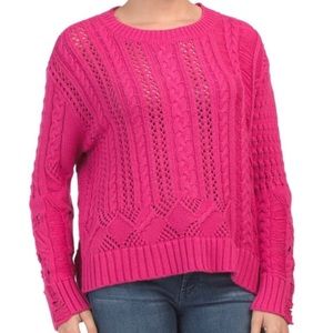 Hot pink Splendid long sleeved sweater women’s size Medium
